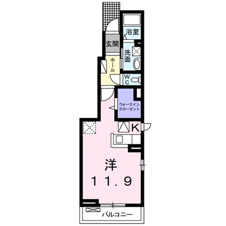 西熊本駅 徒歩9分 1階の物件間取画像